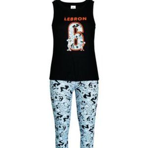 Space Jam two piece pajama set for ladies
